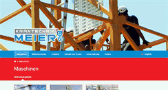 Desktop Screenshot of meier-krantechnik.de